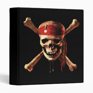 1" Pirates of the Caribbean Skull Logo Binder