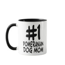 #1 Pomeranian Dog Mom - World's Best Fur Mom