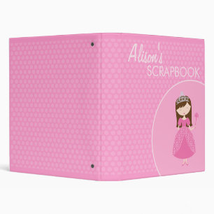 1" Princess Scrapbook Binder