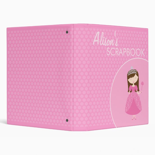 1" Princess Scrapbook Binder (Background)