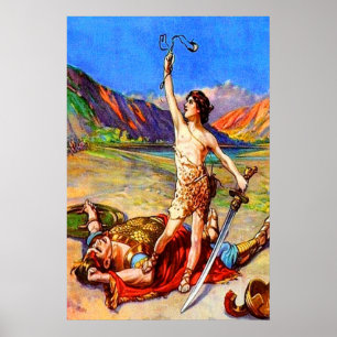 1 Samuel 17 David Defeats Une affiche géante