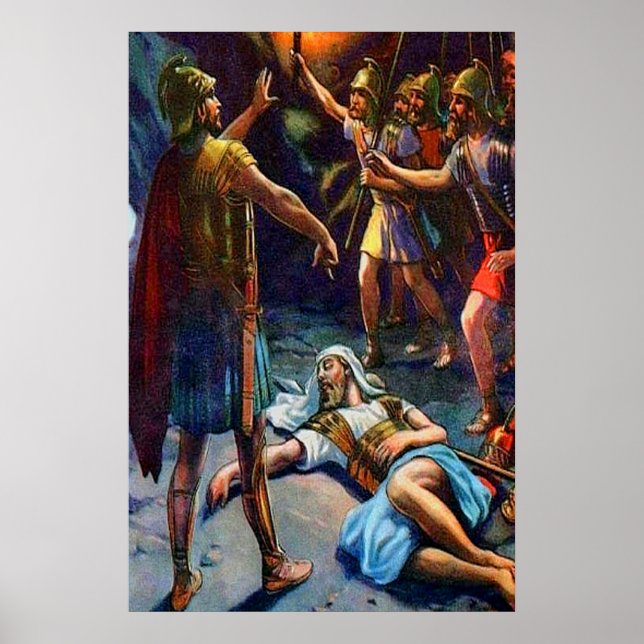 1 Samuel 24 David Spares Saul's Life poster (Devant)