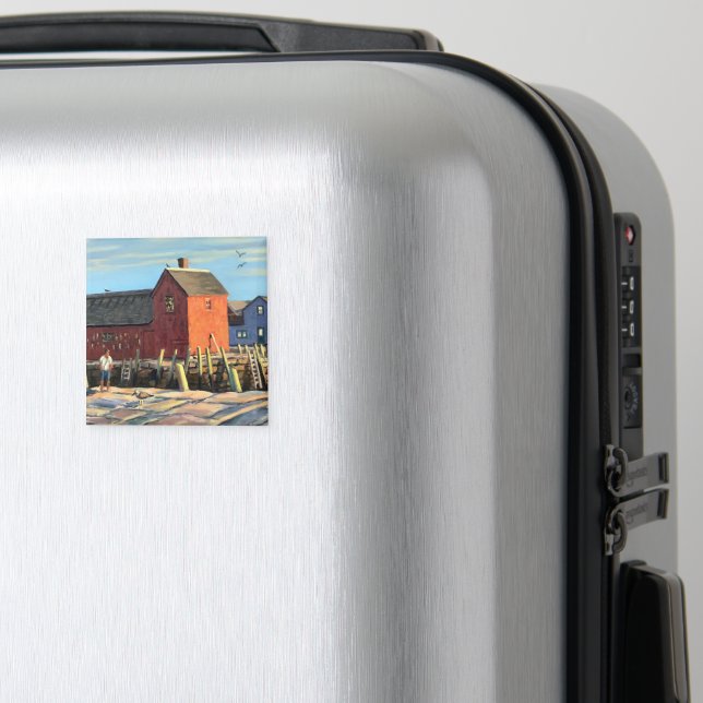 #1 Scenic Motif Rockport Fishing Shack Magnet (In Situ (Luggage))