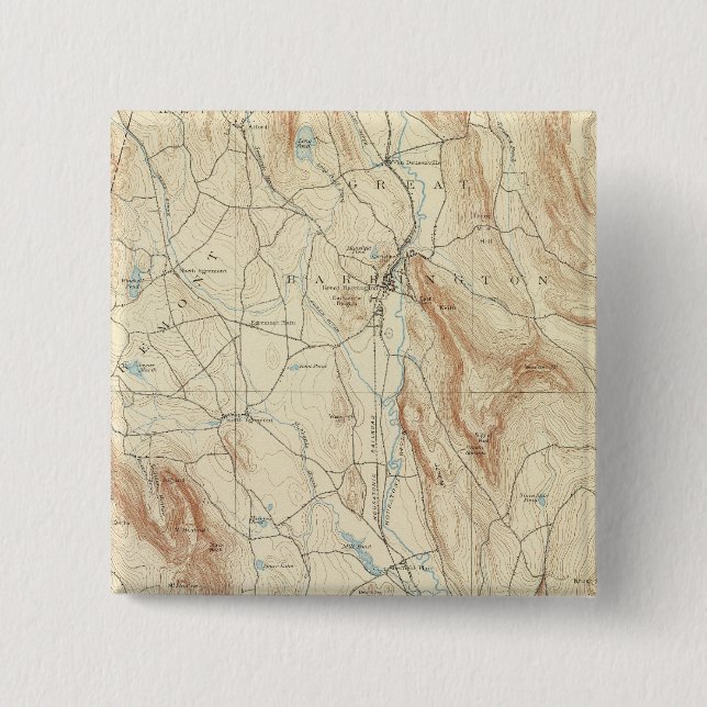 1 Sheffield sheet 2 Inch Square Button (Front)