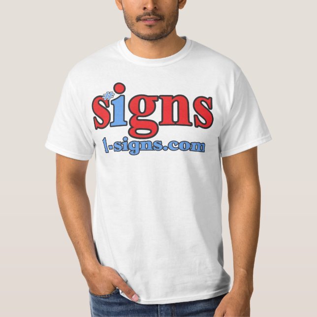 #1 signs t-shirt (Front)
