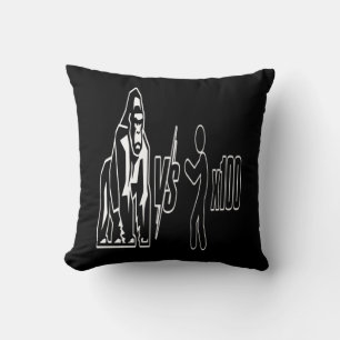 1 Silverback Gorilla vs 100 Humans_3 Throw Pillow