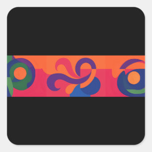 1 Silverback Gorilla vs 100 Humans Square Sticker