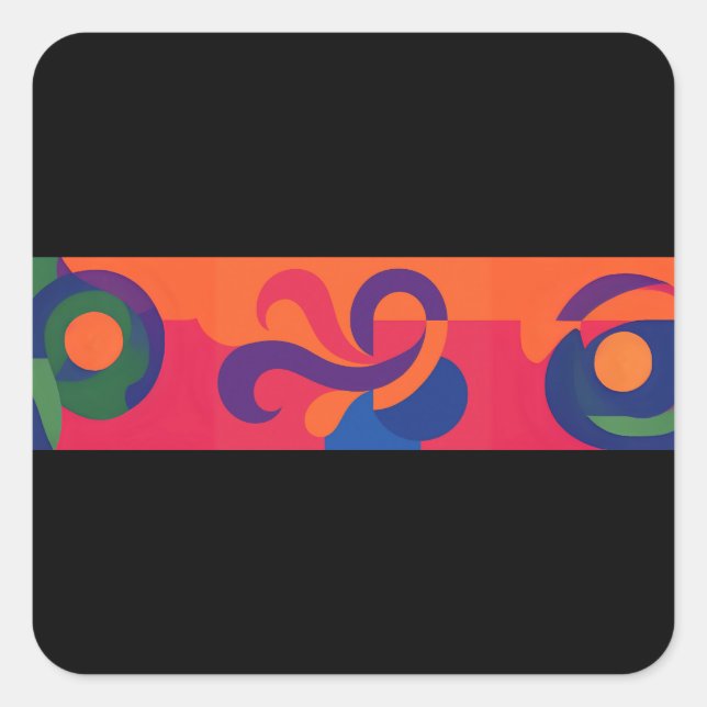 1 Silverback Gorilla vs 100 Humans Square Sticker (Front)