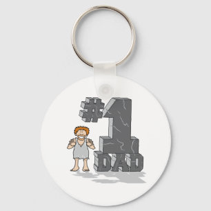 #1 Stone Age Dad Keychain