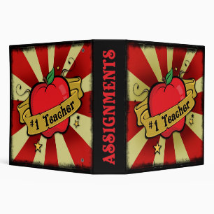 #1 Teacher Assignments Binder (tattoo style).