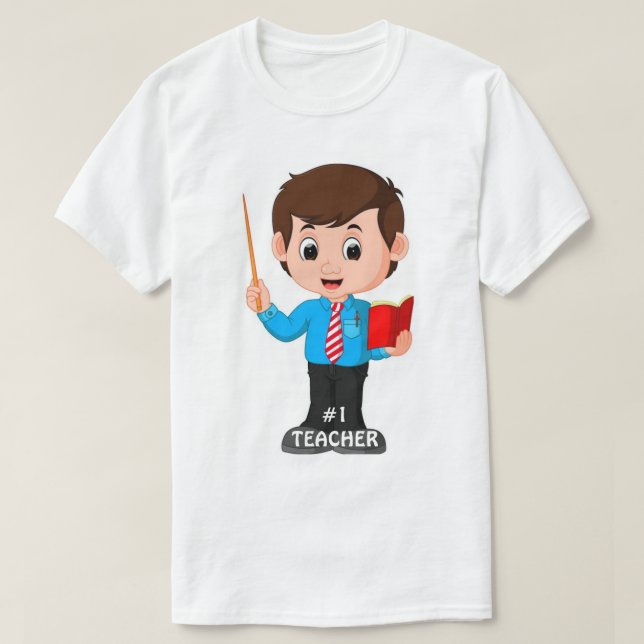 ***#1 TEACHER*** SHOW HIM YOU CARE TEE (Design Front)