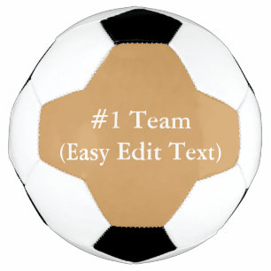 #1 Team (Easy Edit Text) Soccer Ball