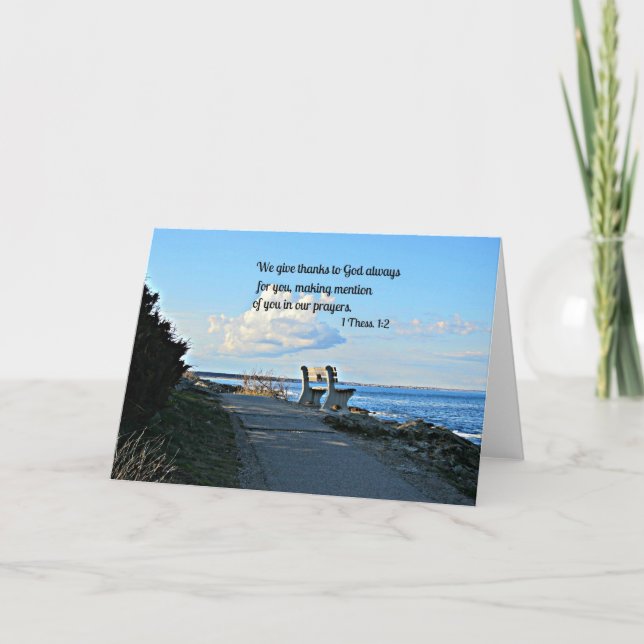 1 Thessalonians 1:2 Thank You Card (Front)