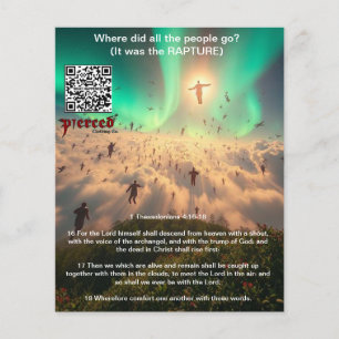 1 Thessalonians 4:16-18 Rapture Flyer