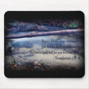 1 Thessalonians 5: 16- 18 Mouse Pad