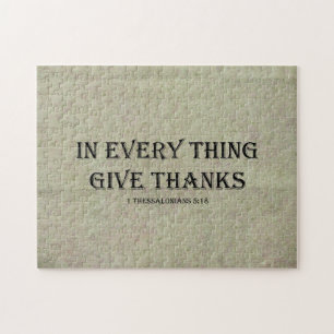 1 Thessalonians 5:18 Jigsaw Puzzle