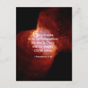 1 Thessalonians 5:18 Postcard