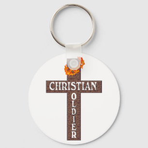 1 THESSALONIANS 5:8 CHRISTIAN SOLDIER KEYCHAIN