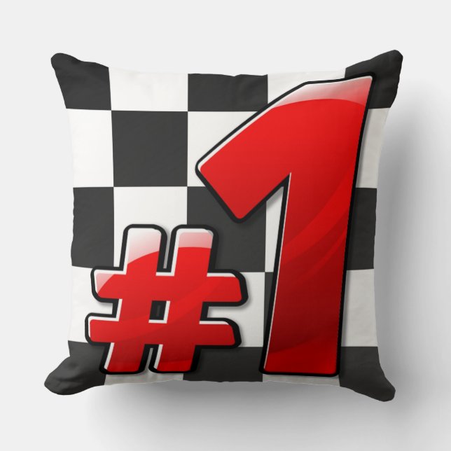 #1 THROW PILLOW (Front)
