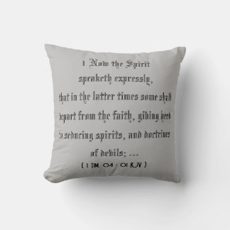 1 Tim. 4:1 (Scripture) Throw Pillow
