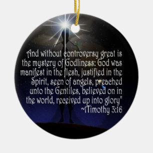 1 TIMOTHY 3:16 ORNEMENT DE SCRIPTURE JÉSUS