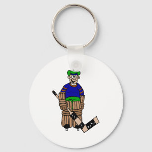 1 tooth goalie keychain