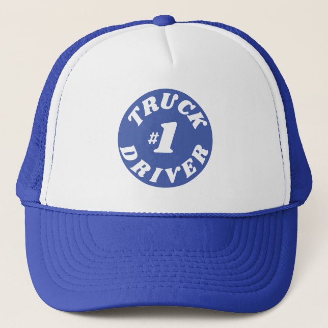#1 Truck Driver Trucker Hat (Front)