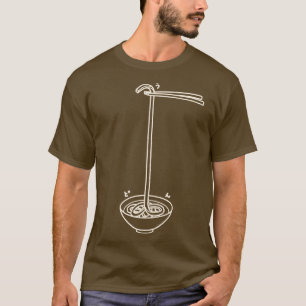 [1 Udon (Udon)] One noodle Udon (Bee) T-Shirt