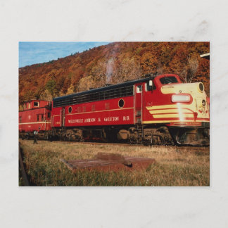 1 Wellsville Addison & Galeton, EMD FP-7, Galeton, Postcard