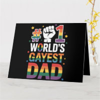 #1 World's Gayest Dad Funny Father's Day LGBT 