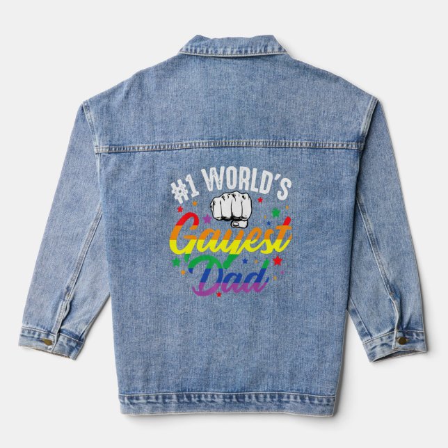 1 World's Gayest Papa Fête des pères Lgbt Pride Pl (Verso)
