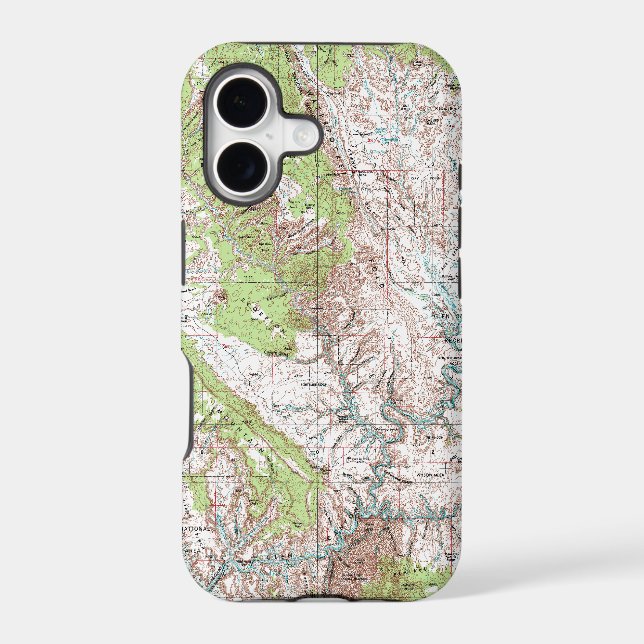 1 x 2 Degree Topographic Map (Back)