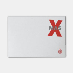 1 Xmas with Christmas Tree Ornament + your text Post-it Notes