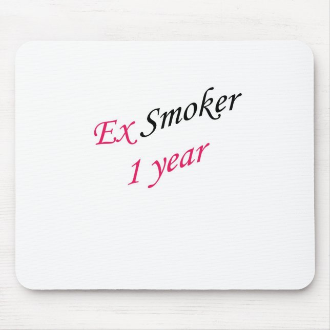 1 year ex-smoker mouse pad (Front)
