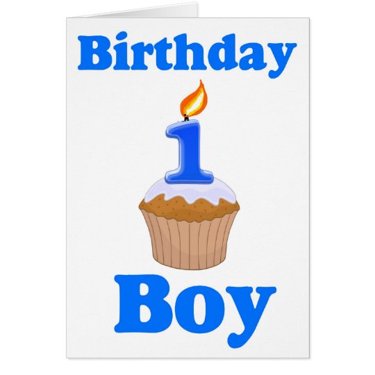 1 Year Old Birthday Boy Card | Zazzle.ca