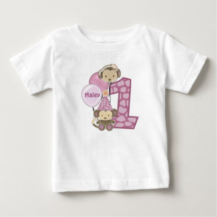 1-year old birthday t-shirt CJ-orchid style#2