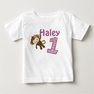 1-year old birthday t-shirt CJ-orchid style#3