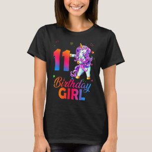 1 Year Old Girl Birthday Awesome Since 2011 Unicor T-Shirt