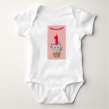 1 year old Happy Birthday t shirt design 