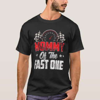 1 year old racing car fast one birthday 1st Family T-Shirt