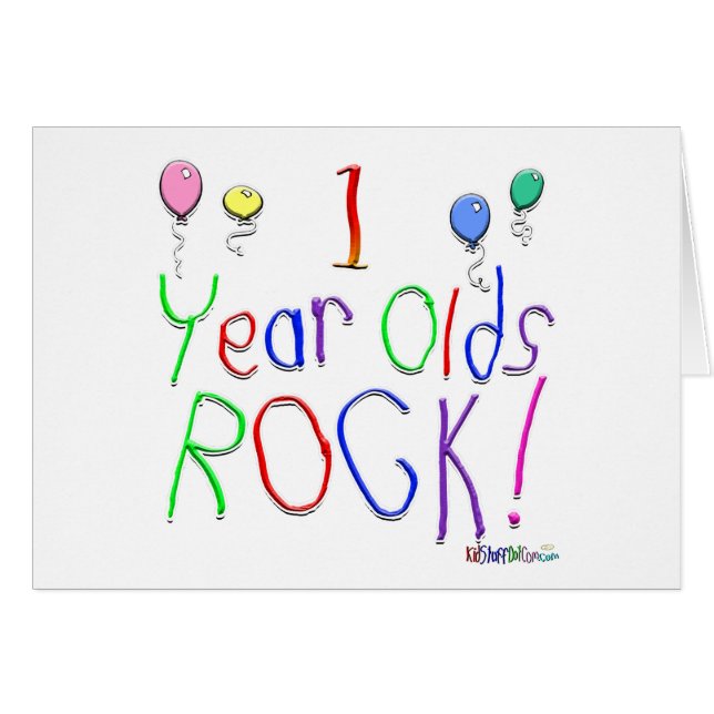 1 Year Olds Rock ! (Front Horizontal)