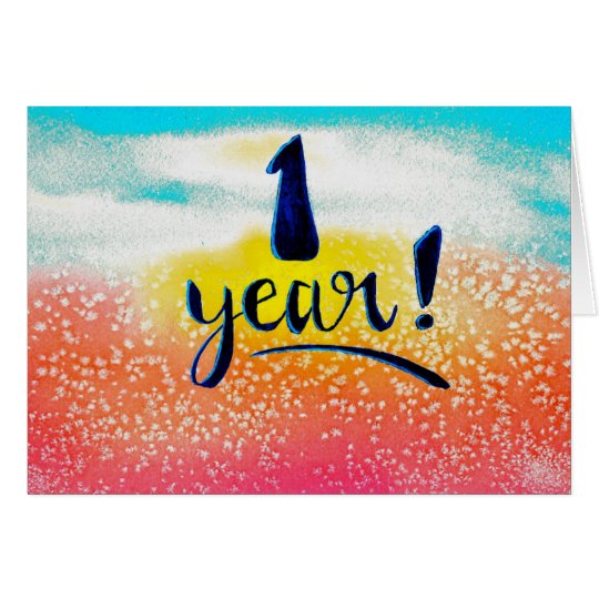1 Year Sobriety Birthday / Anniversary Card