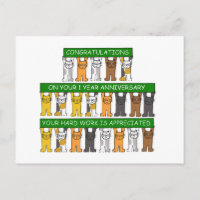 1 Year Work Anniversary for Employee