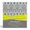 1" Yellow, Grey, and White Damask Wedding Binder