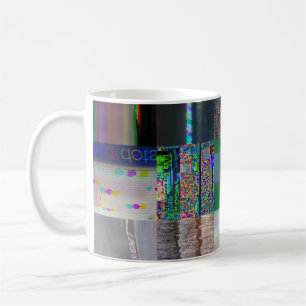 1C9984DA Glitch Art Digital Distortion Vaporwave Coffee Mug