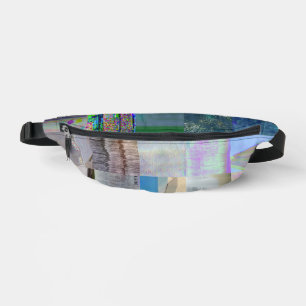 1C9984DA Glitch Art Digital Distortion Vaporwave Fanny Pack