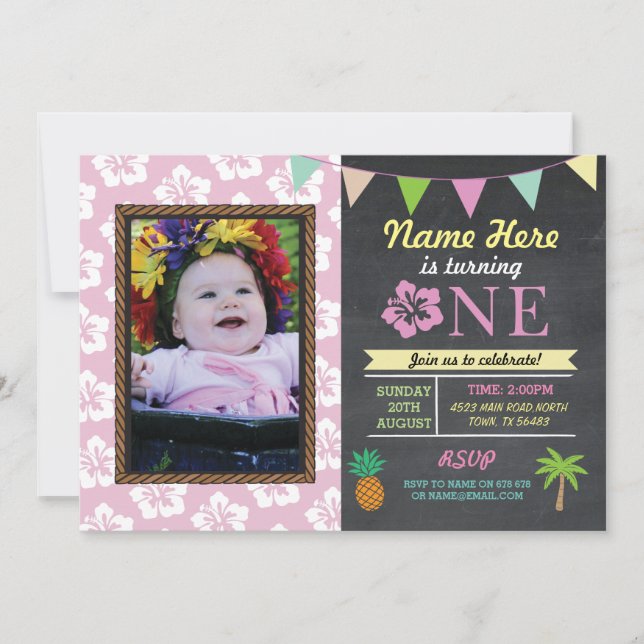 1er anniversaire 1er Invitation du parti Aloha Tro (Devant)