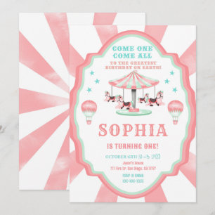 1er Anniversaire Invitation Cirque