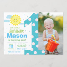 1er anniversaire invitation du Blue Sunshine Party