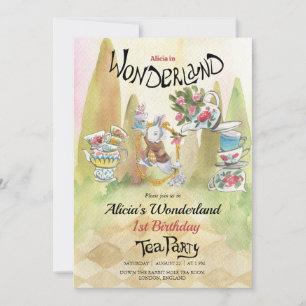 1er anniversaire Invitation Tea Party